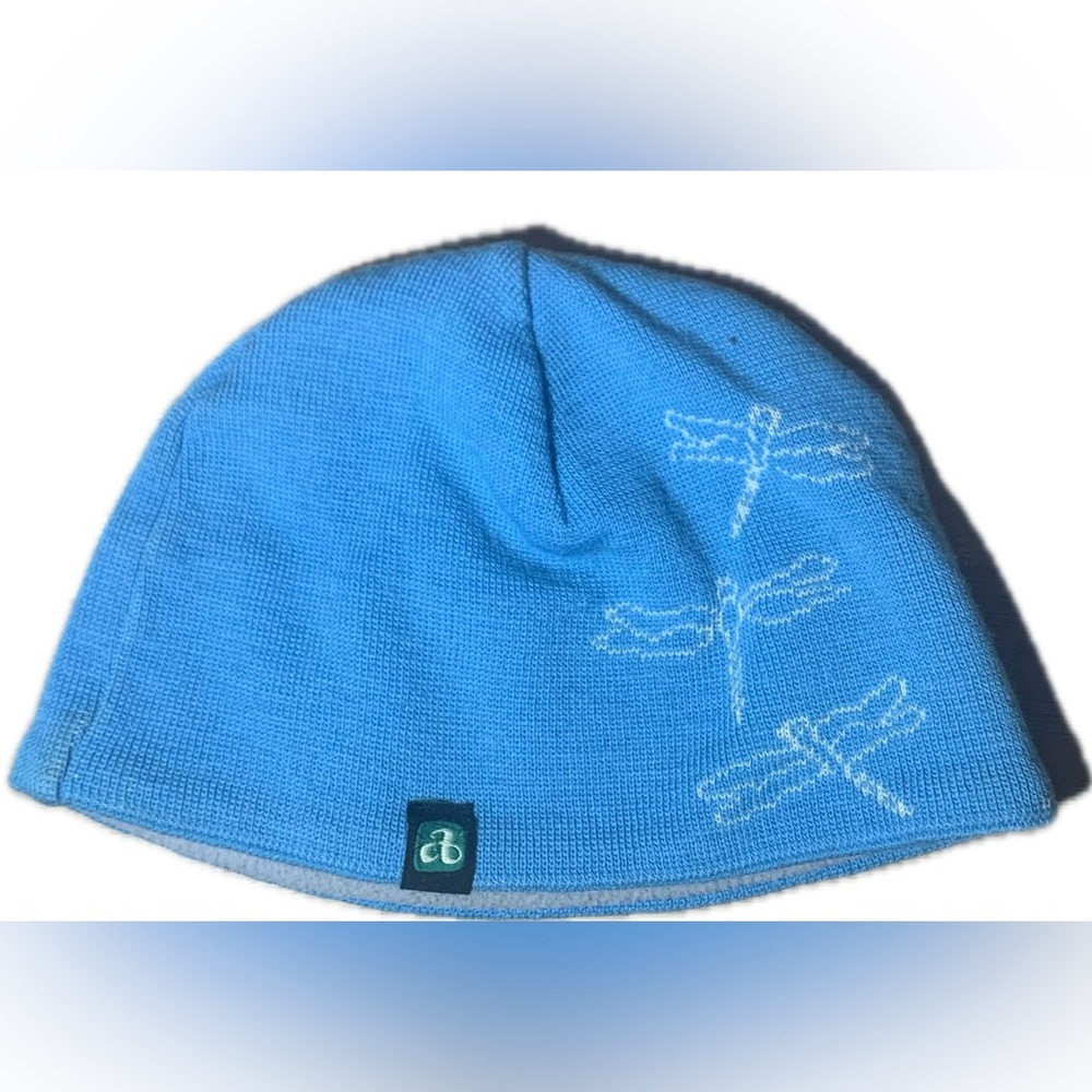 Ambler Organic Wool Blue Dragonfly Knit Beanie